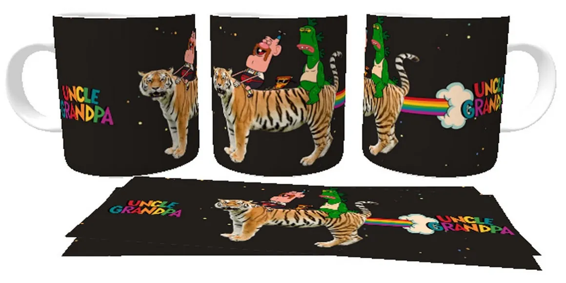 Caneca copo Plástico ou Cerâmica Titio Avô espaço tigreza