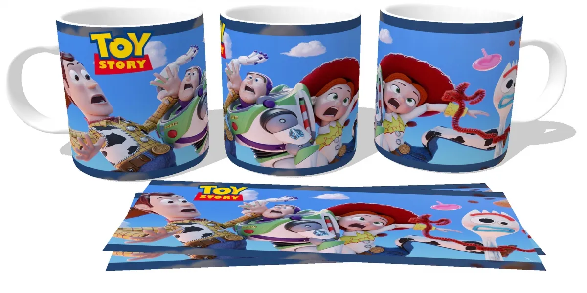 Caneca copo Plástico ou Cerâmica Toy Story filme novo