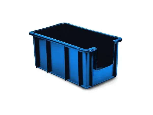 Caixa Plástica 14 Litros Preta MS14V Azul