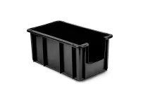 Caixa Plástica 14 Litros Preta MS14V Azul - Foto 2