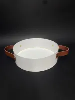 Bandeja Redonda Cartonada Diâm. 30,0 x 5,0  altura C/ Alça Sortida - Foto 3