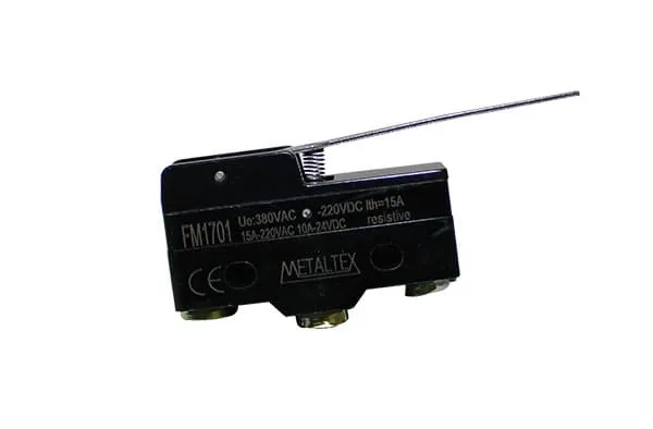 CHAVE FIM DE CURSO FM1701 MINIATURA - ATUADOR ALAVANCA LONGA
