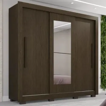GUARDA- ROUPA 3 PORTAS IMOP CANNES COM ESPELHO