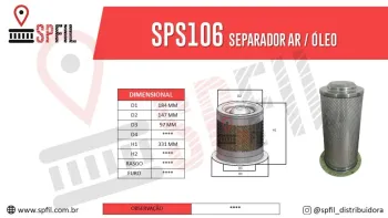 Separador Ar / Óleo  SPS106