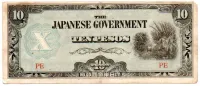 Filipinas - 10 Pesos - Ocupação Japonesa durante a 2° Guerra Mundial