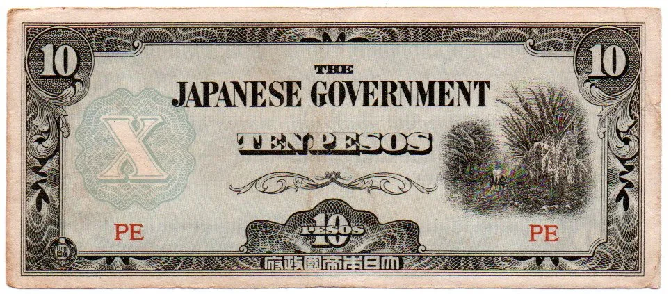Filipinas - 10 Pesos - Ocupação Japonesa durante a 2° Guerra Mundial