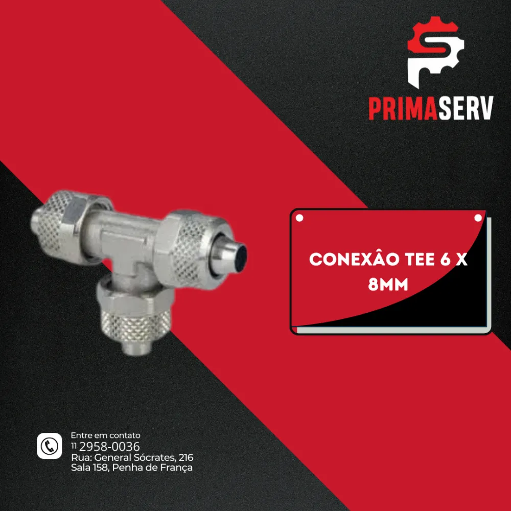 CONEXÂO TEE 6 X 8MM 
