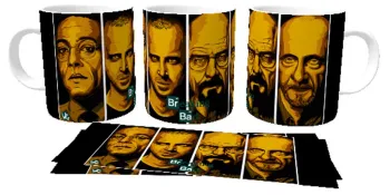 Caneca copo Plástico ou Cerâmica Breaking Bad deriado serie netflix