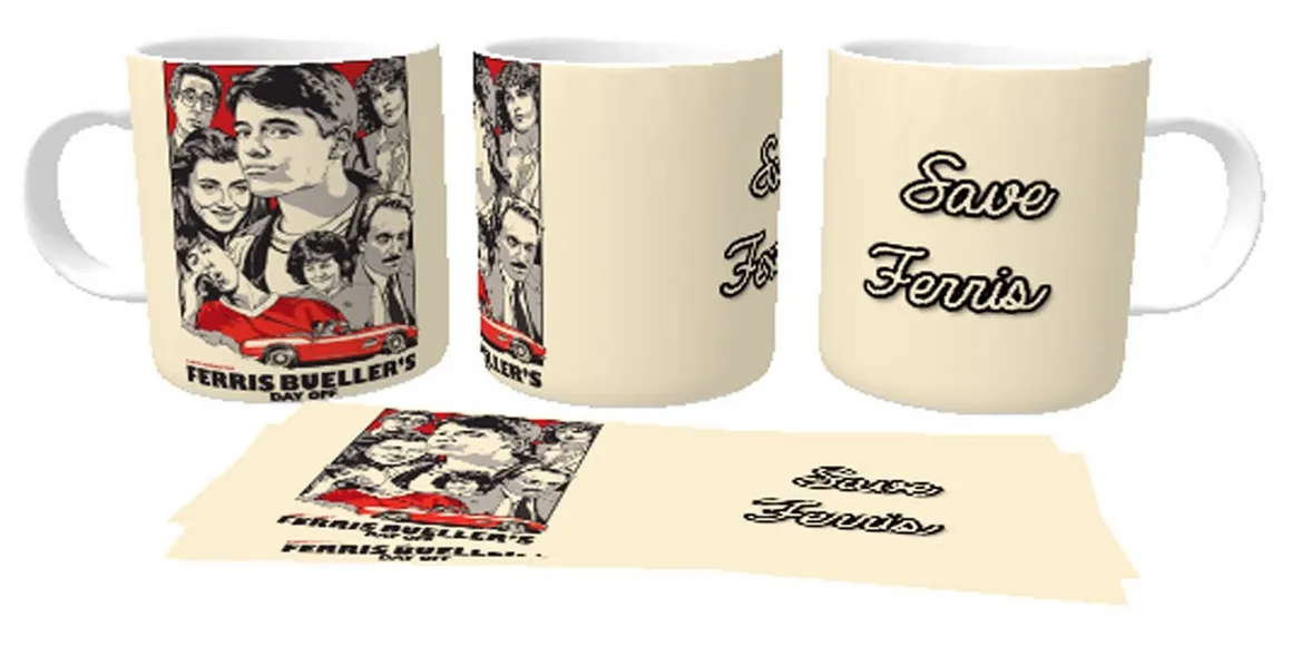 Caneca copo Plástico ou Cerâmica Save Ferris curtindo vida adoidado
