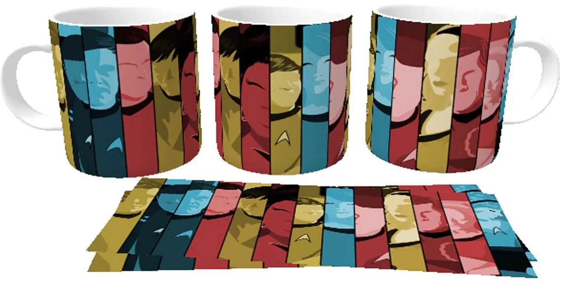 Caneca copo Plástico ou Cerâmica Star Trek desenho antigo