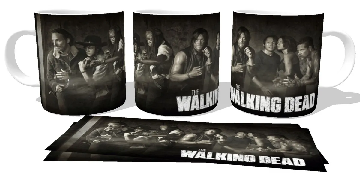 Caneca copo Plástico ou Cerâmica The Walking Dead personagens
