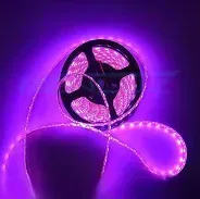 Fita LED 5050 ROSA 12v rolo 5 metros 12v (sem silicone) - Foto 2
