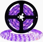 Fita LED 5050 ROXO 12v rolo 5 metros 12v (com silicone) Imagem