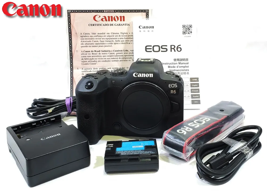 Câmera Canon EOS R6 20Mp 4K/60 - Corpo - 27.179 CLICKS - Vendida