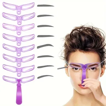Kit de Moldes para Sobrancelhas com 8 peças - Foto 2