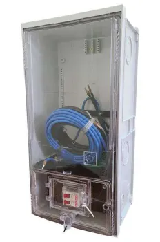 Caixa De Entrada Para Luz 1 Relógio  Montada 16mm BIFASICA Padrao ENEL - Foto 2