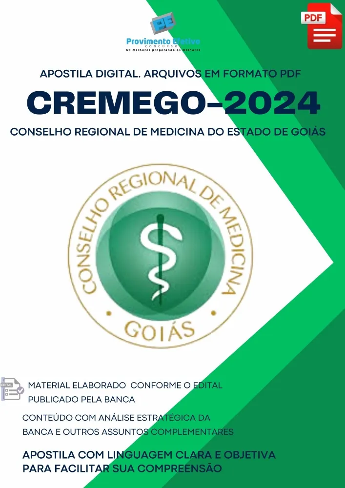 Apostila CREMEGO Assistente Informática 2024