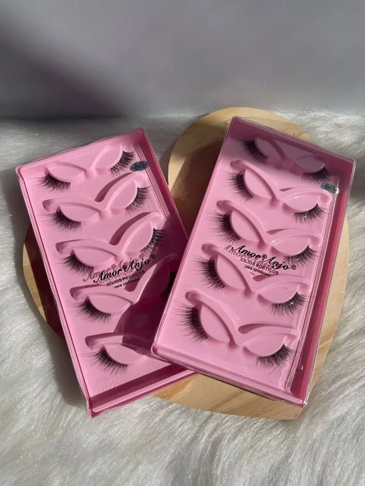 Cartela 5 Pares de Cílios Cantinho Amor Anjo Imagem