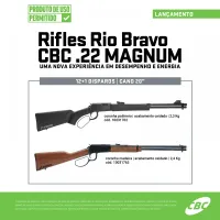 RIFLE CBC RIO BRAVO .22M MAGNUM MADEIRA
