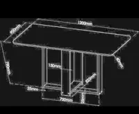 Conjunto Sala de Jantar Mesa MDF  - Foto 4