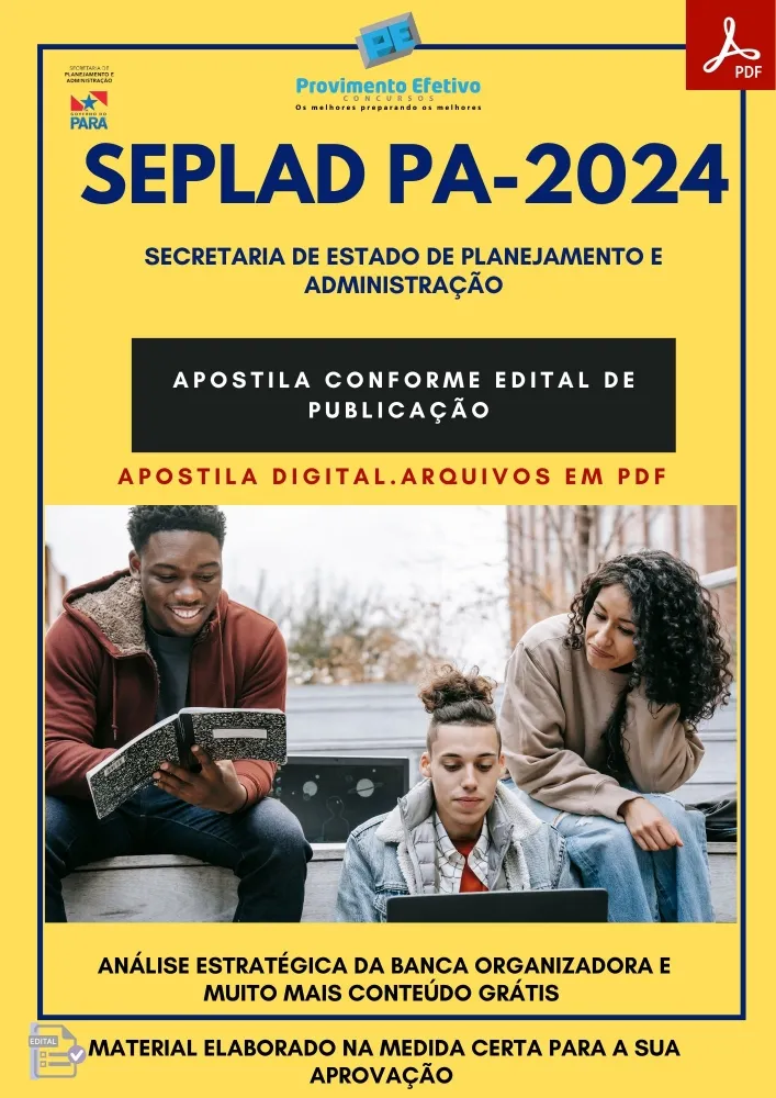 Apostila SEPLAD PA Técnico Administração 2024 Imagem