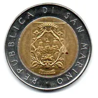 San Marino - 1988 - 500 Lire - Comemorativa (Second Tower) - Foto 2