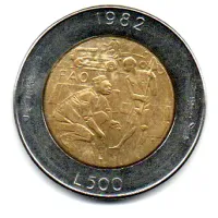 San Marino - 1982 - 500 Lire - Comemorativa FAO (Company Help)