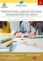 Apostila Pref. Jaboatão dos Guararapes PE Nutricionista  Analista Saúde 2024