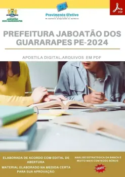 Apostila Pref. Jaboatão dos Guararapes PE Psicólogo Analista Saúde 2024