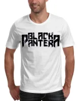 CAMISETA PLUS SIZE BLACK PANTERA BRANCA