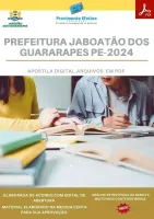 Apostila Pref. Jaboatão dos Guararapes PE Médico do Trabalho 2024