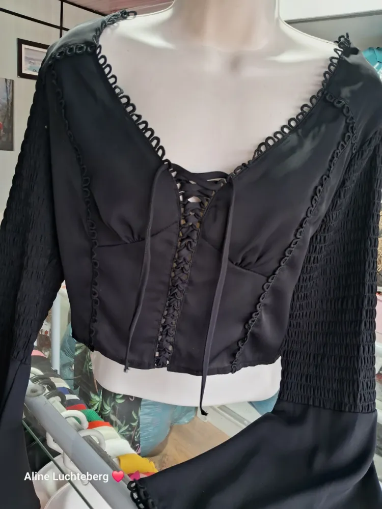 Cropped manga longa M