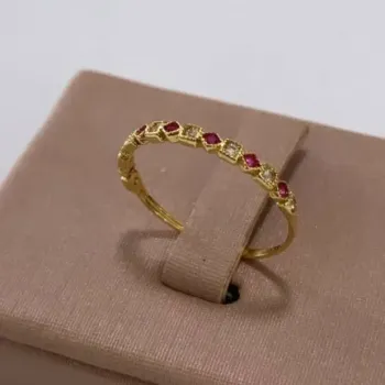 Anel de ouro amarelo 18k- aparador - RAZ8863v - Foto 2