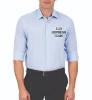 Uniforme Social Kit 100 peças uniforme  algodao misto  escolha sua cor   tamanho bordamos sua logo marca  - Foto 3
