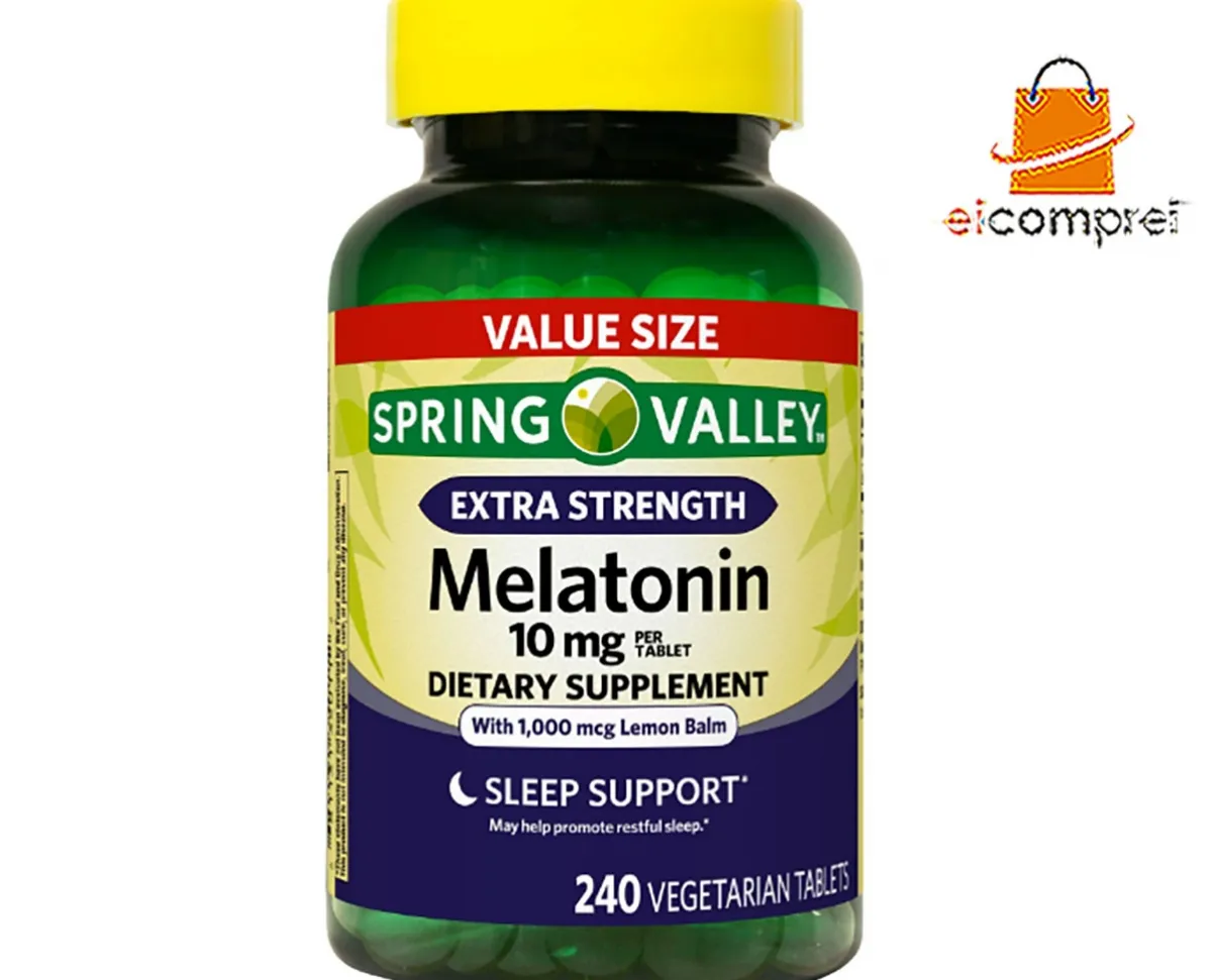 Melatonina Spring Valley Extra Stength10mg c/240 unid Original Importado dos EUA + frete gratis Imagem