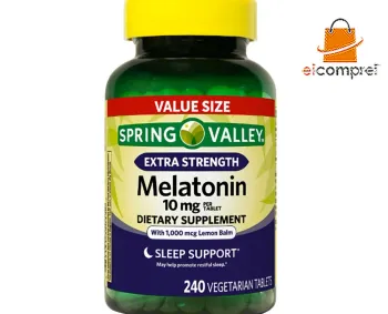 Melatonina Spring Valley Extra Stength10mg c/240 unid Original Importado dos EUA + frete gratis