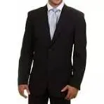Uniforme Social Terno Preto Microfibra Acetinado n 46 ao 54  12 vezes sem juros  Frete Gratis