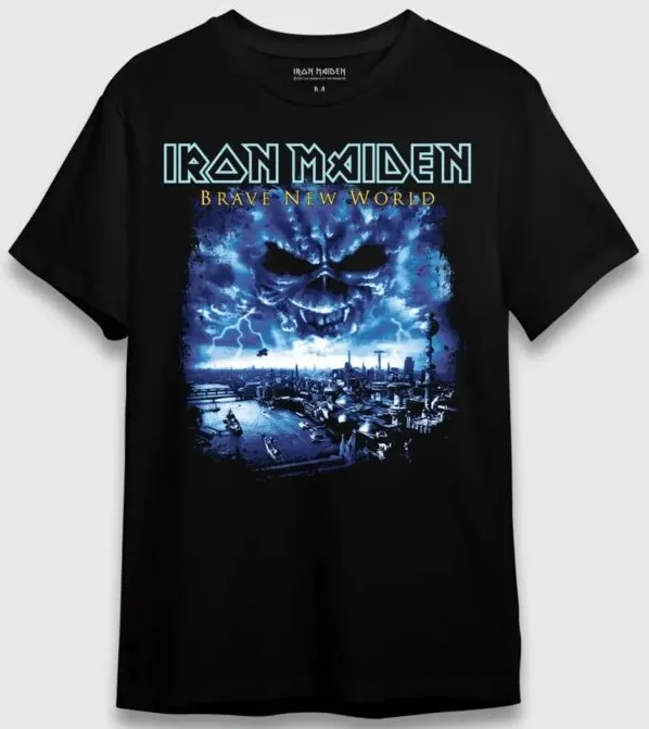 CAMISETA PLUS SIZE IRON MAIDEN BRAVE NEW WORLD