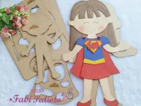 G1.674 Gabarito de Moldes  em MDF   Super Mãe - Painel  - Foto 3