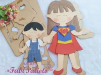 G1.674 Gabarito de Moldes  em MDF   Super Mãe - Painel  - Foto 4