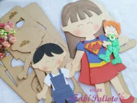 G1.674 Gabarito de Moldes  em MDF   Super Mãe - Painel  - Foto 6