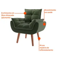 Kit 02 Poltronas Opala Bege - Foto 3