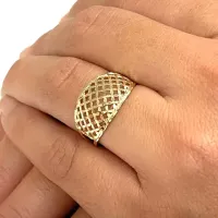 Anel ouro 18K estampa - SA37666 - Foto 2