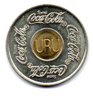 Ficha Antiga Coca-Cola - Uruguai - Sob
