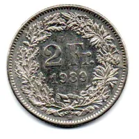 Suíça - 1989 - 2 Francs
