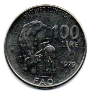 Itália - 1979 - 100 Lire - Comemorativa FAO