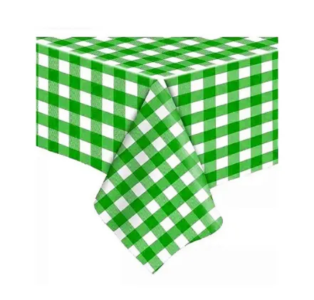 Toalha Perolizada 78X78cm Xadrez Verde C/10