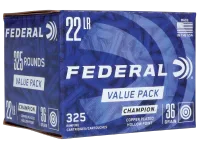 MUNIÇÃO CAL .22 LR FEDERAL CHAMPION 36gr  CX C/325
