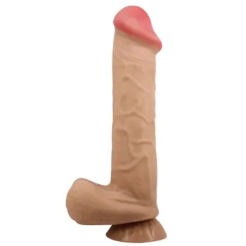 Pênis Realístico 26 x 5,5cm Dupla Camada Sliding Skin, Escroto e Ventosa MENDEL – BW-008103NRG - Foto 2