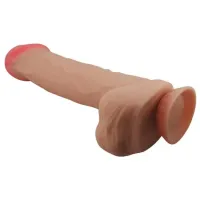 Pênis Realístico 26 x 5,5cm Dupla Camada Sliding Skin, Escroto e Ventosa MENDEL – BW-008103NRG - Foto 5